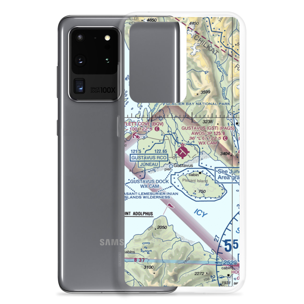 Gustavus Airport (GST) VFR Sectional Samsung Case Samsung Galaxy S20 Ultra model shown