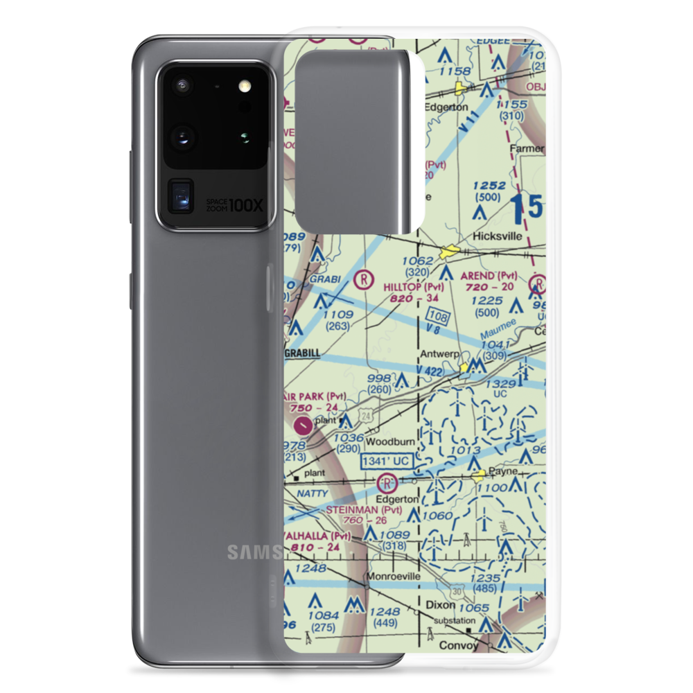 Gustin's /Private/ Airport (80IN) VFR Sectional Samsung Case Samsung Galaxy S20 Ultra model shown