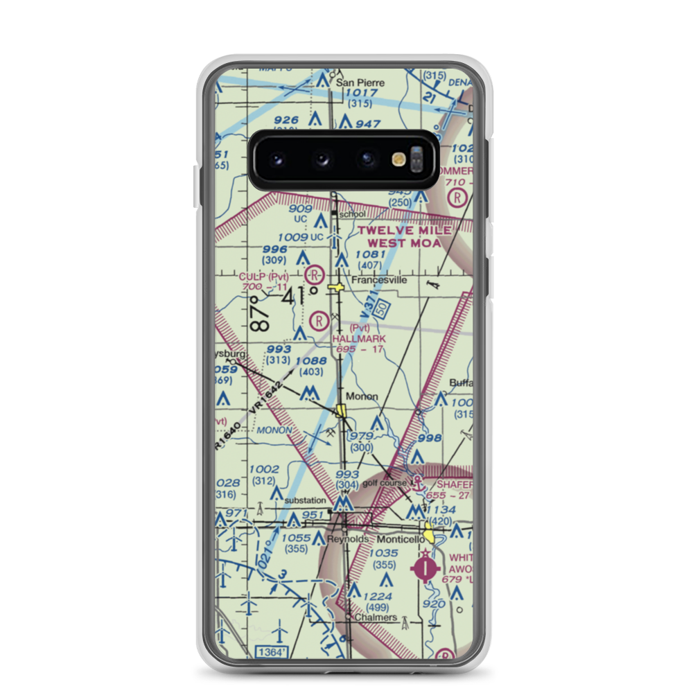 Gutwein Airport (72IN) VFR Sectional Samsung Case Samsung Galaxy S10 model shown