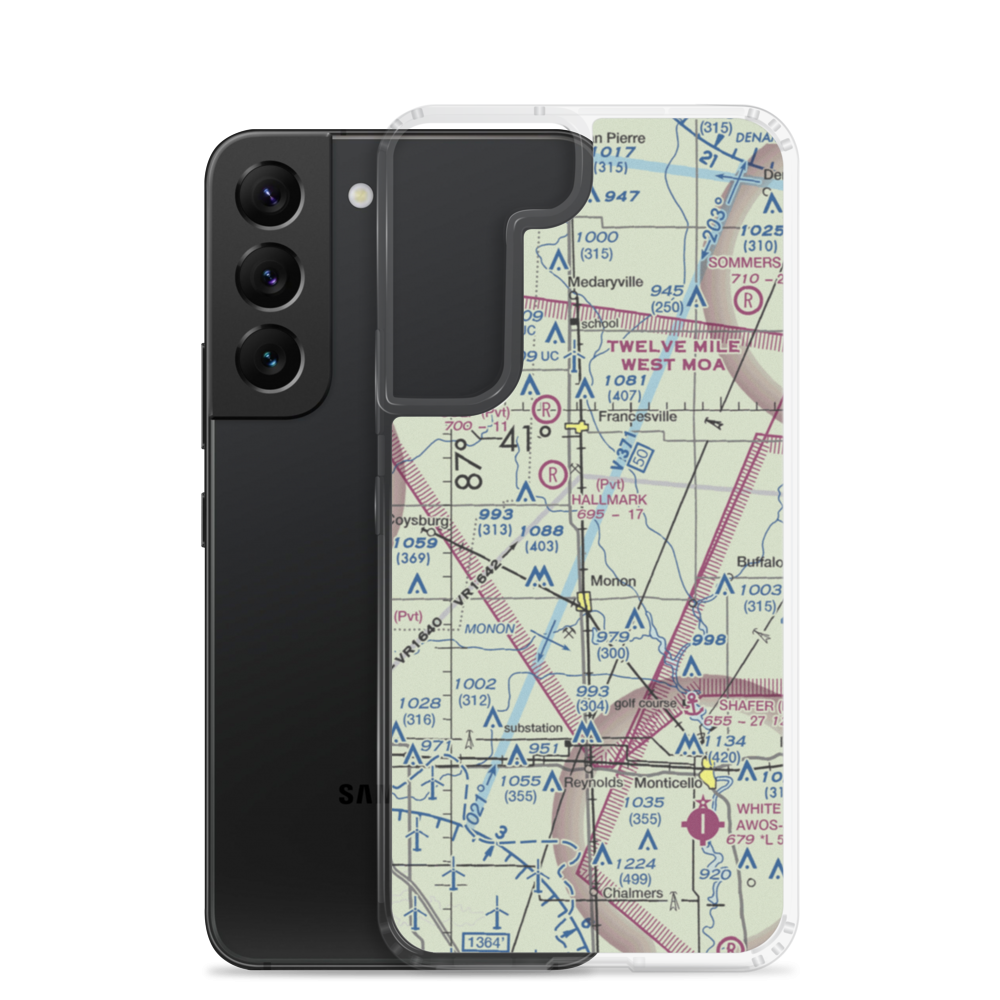 Gutwein Airport (72IN) VFR Sectional Samsung Case Samsung Galaxy S22 model shown