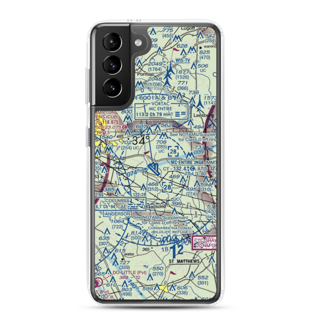 Gwinn Field (1SC2) VFR Sectional Samsung Case Samsung Galaxy S21 Plus model shown