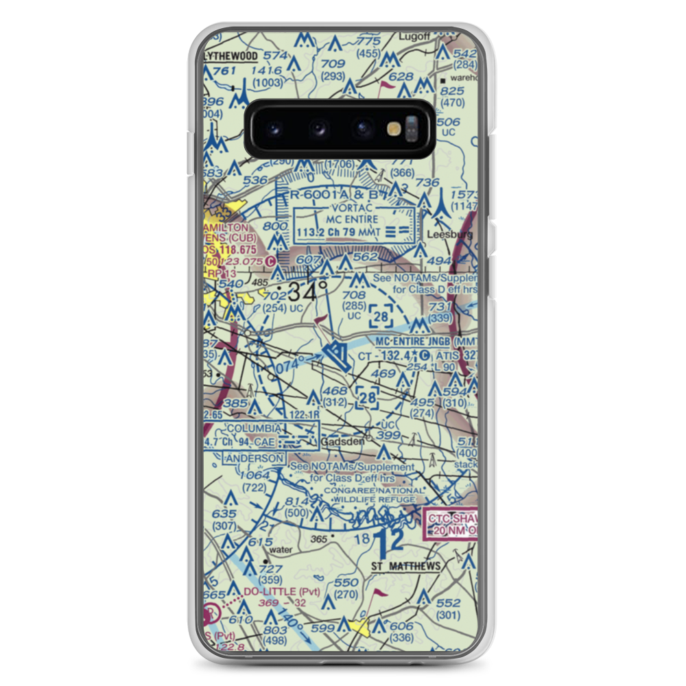 Gwinn Field (1SC2) VFR Sectional Samsung Case Samsung Galaxy S10+ model shown
