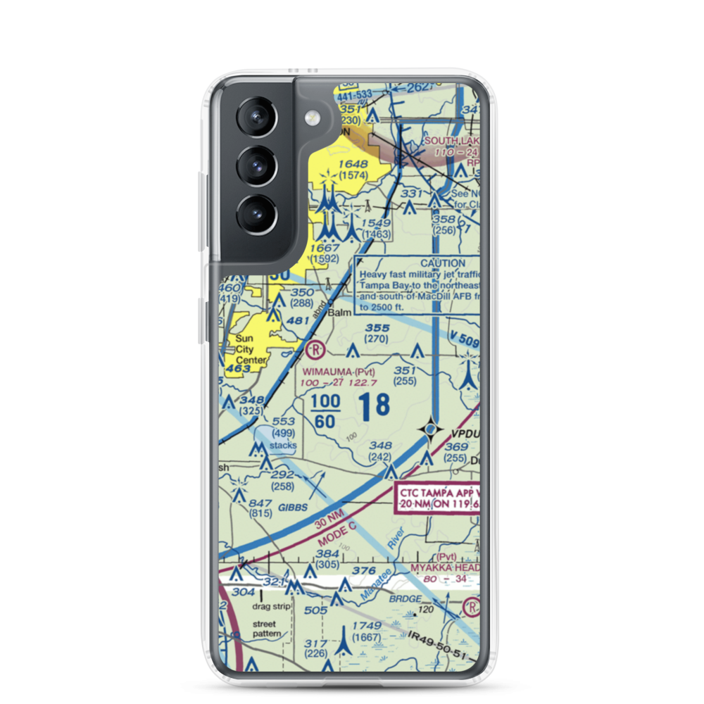 Gyro Town Usa STOLport (23FL) VFR Sectional Samsung Case Samsung Galaxy S21 model shown