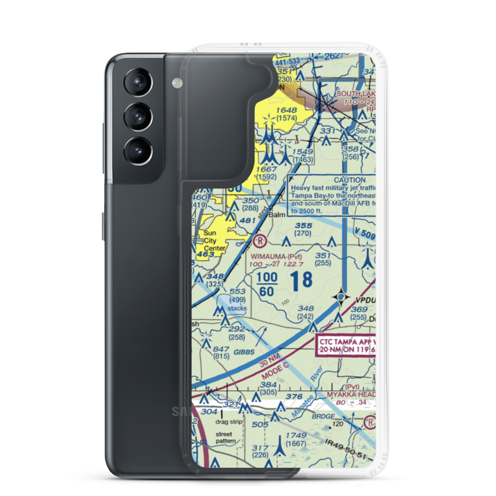 Gyro Town Usa STOLport (23FL) VFR Sectional Samsung Case Samsung Galaxy S21 model shown