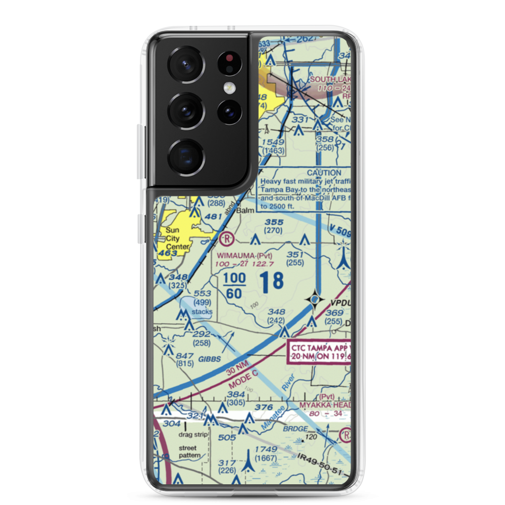 Gyro Town Usa STOLport (23FL) VFR Sectional Samsung Case Samsung Galaxy S21 Ultra model shown