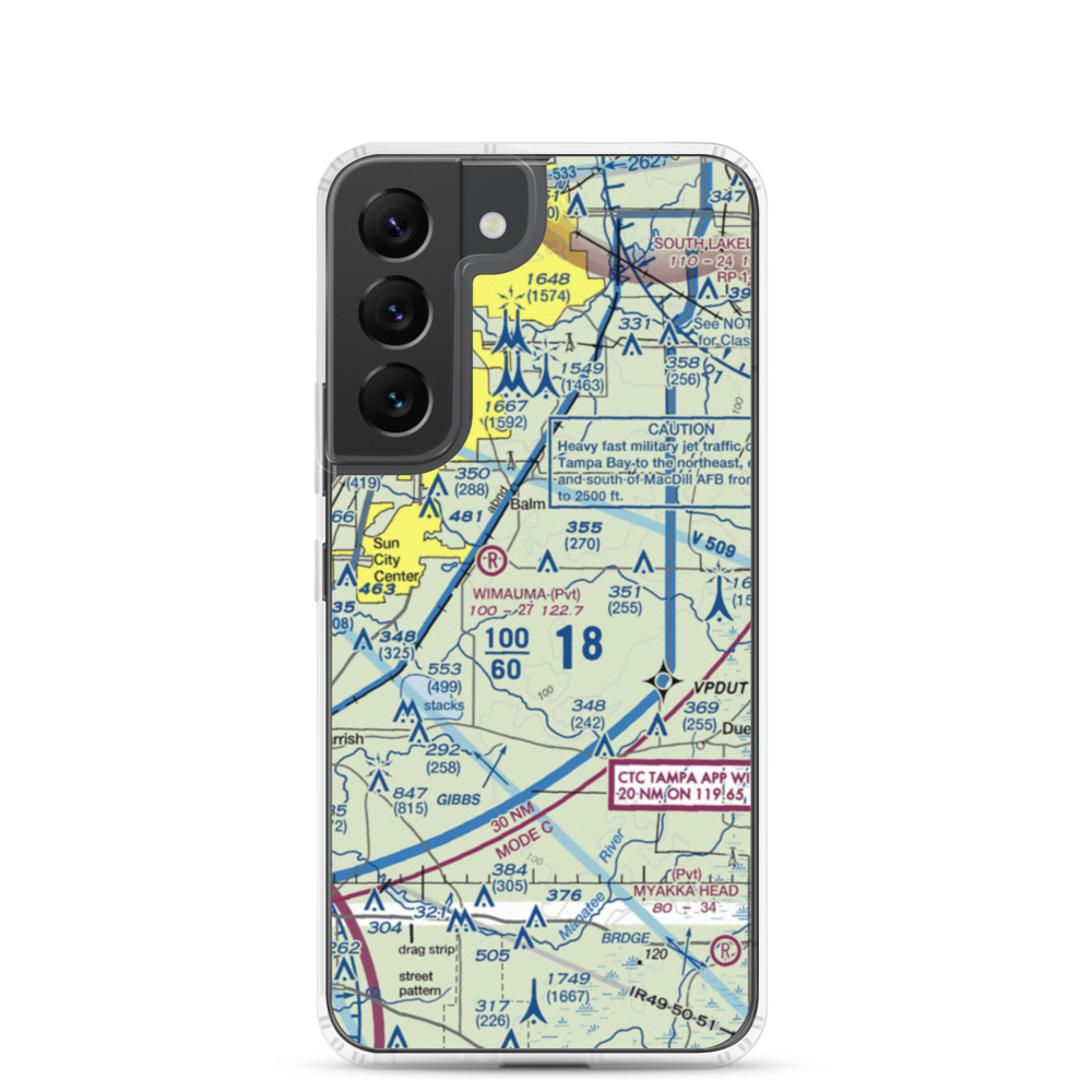 Gyro Town Usa STOLport (23FL) VFR Sectional Samsung Case Samsung Galaxy S22 model shown