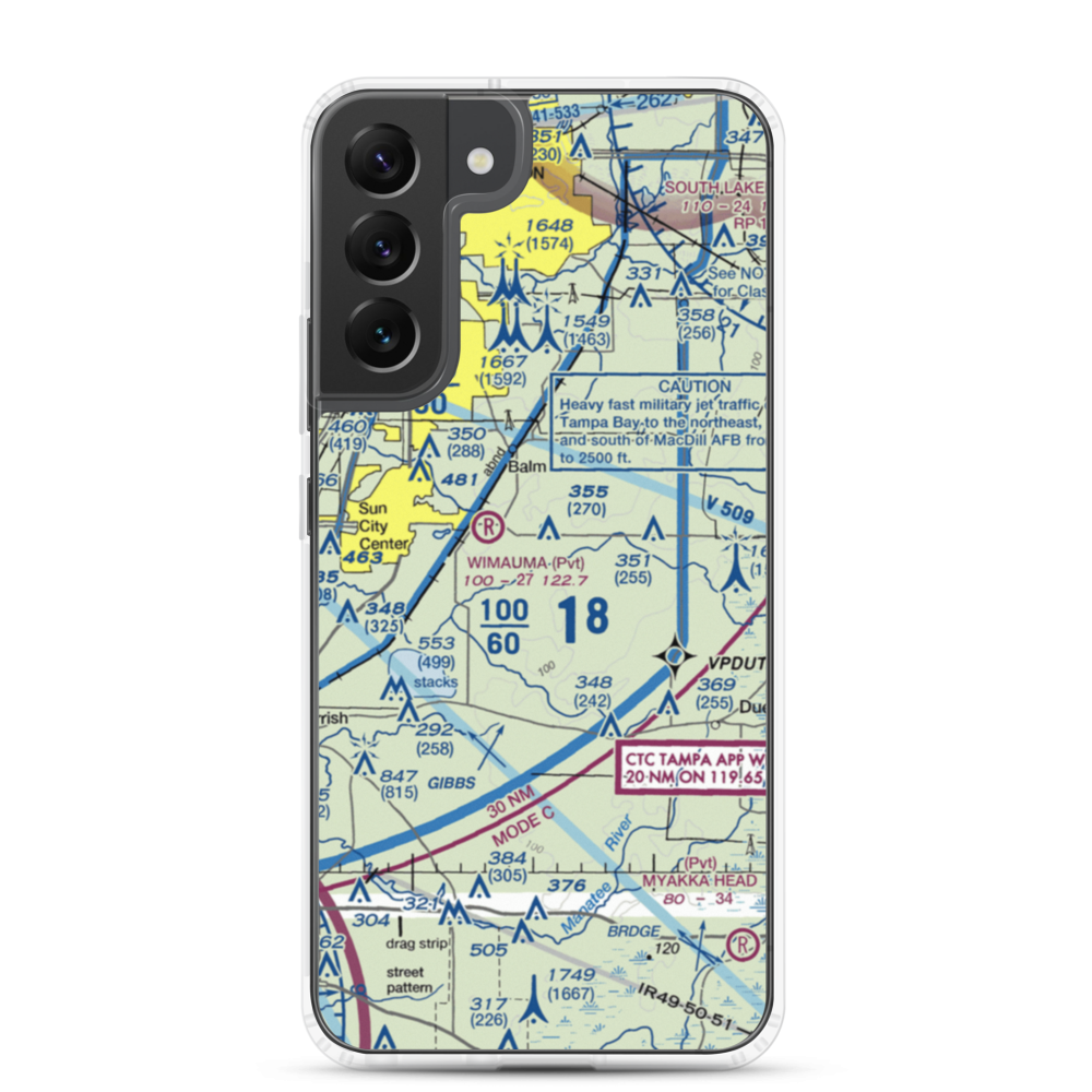 Gyro Town Usa STOLport (23FL) VFR Sectional Samsung Case Samsung Galaxy S22 Plus model shown