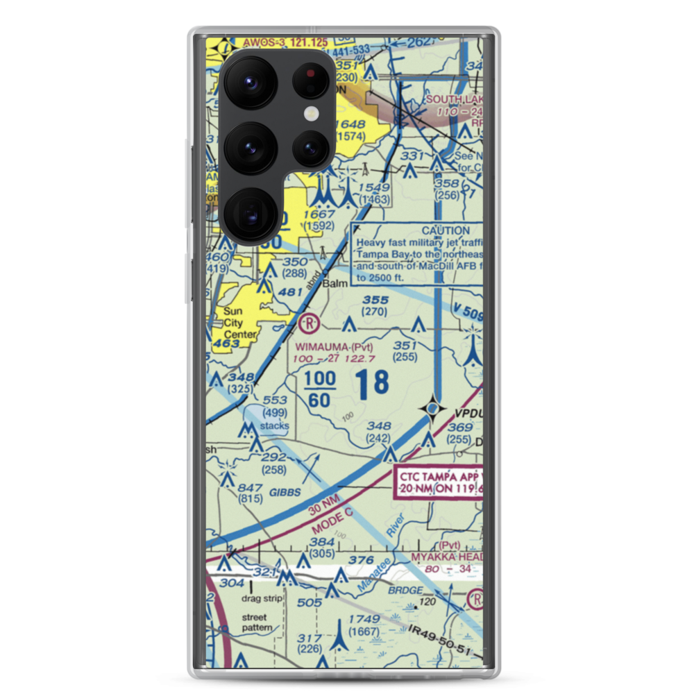Gyro Town Usa STOLport (23FL) VFR Sectional Samsung Case Samsung Galaxy S22 Ultra model shown