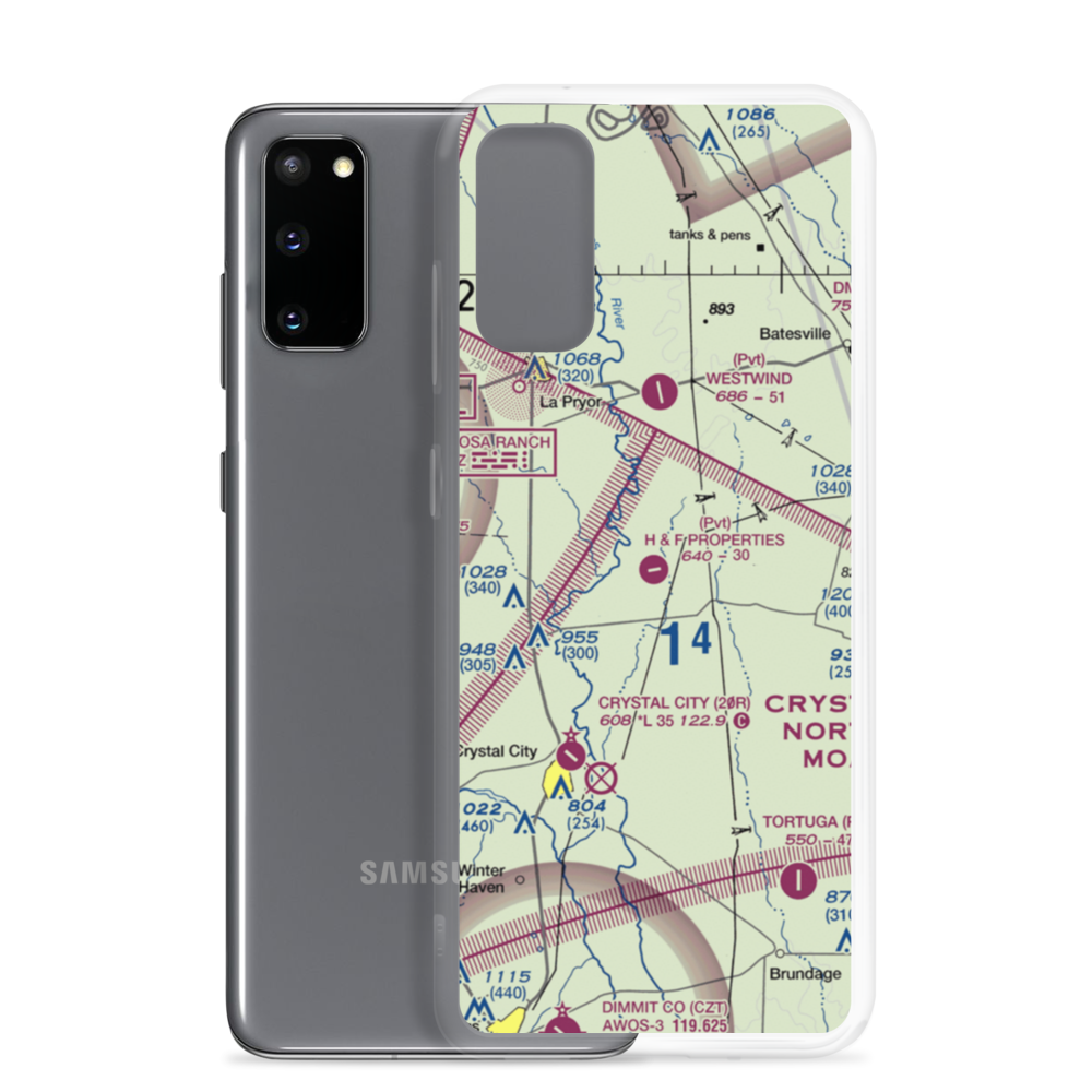 H & F Properties Airport (8TE4) VFR Sectional Samsung Case Samsung Galaxy S20 model shown