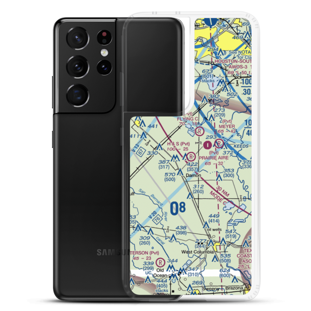 H & S Airfield (XS21) VFR Sectional Samsung Case Samsung Galaxy S21 Ultra model shown