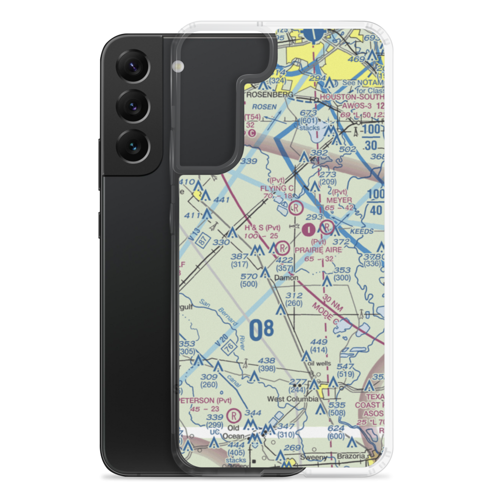 H & S Airfield (XS21) VFR Sectional Samsung Case Samsung Galaxy S22 Plus model shown