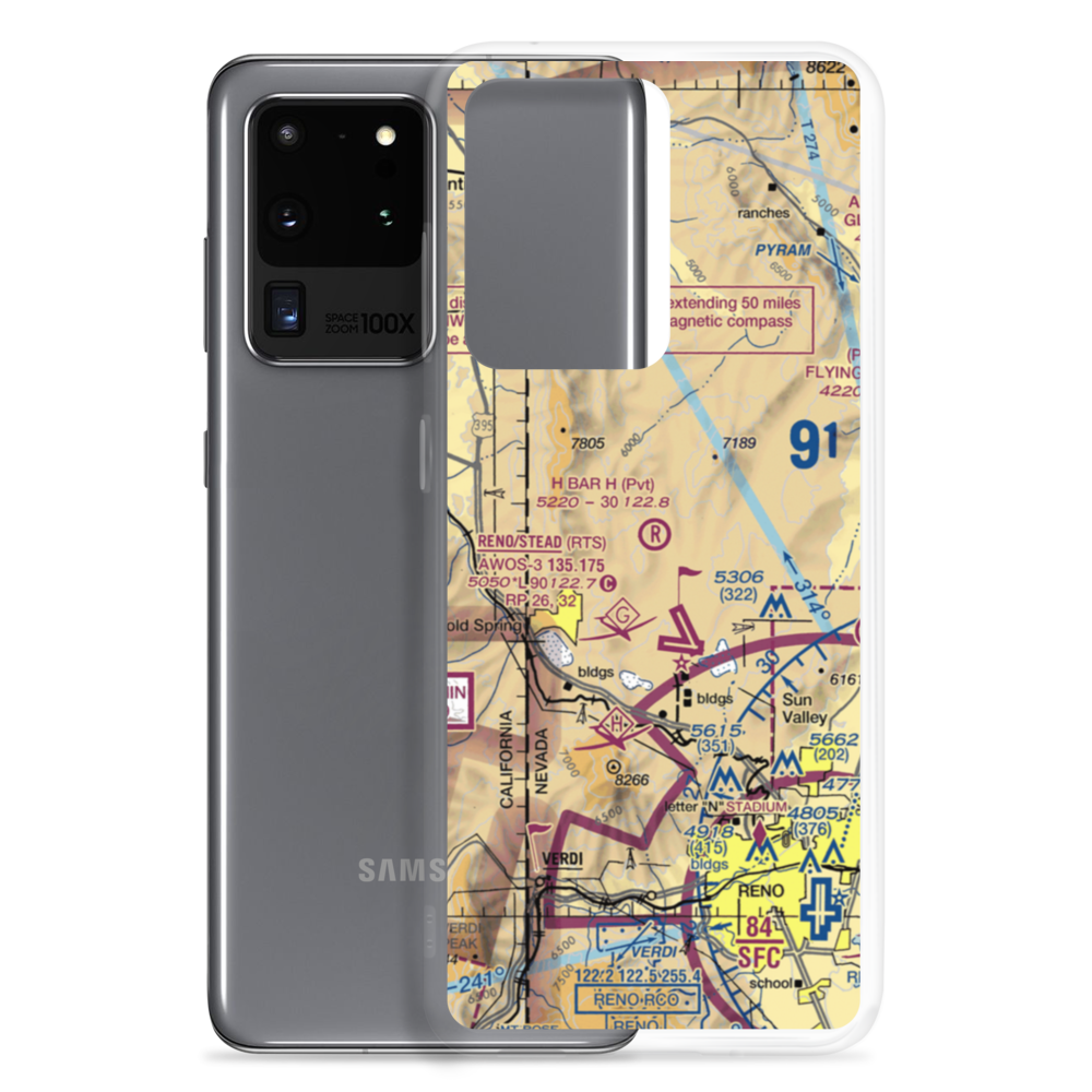 H Bar H Airport (NV09) VFR Sectional Samsung Case Samsung Galaxy S20 Ultra model shown