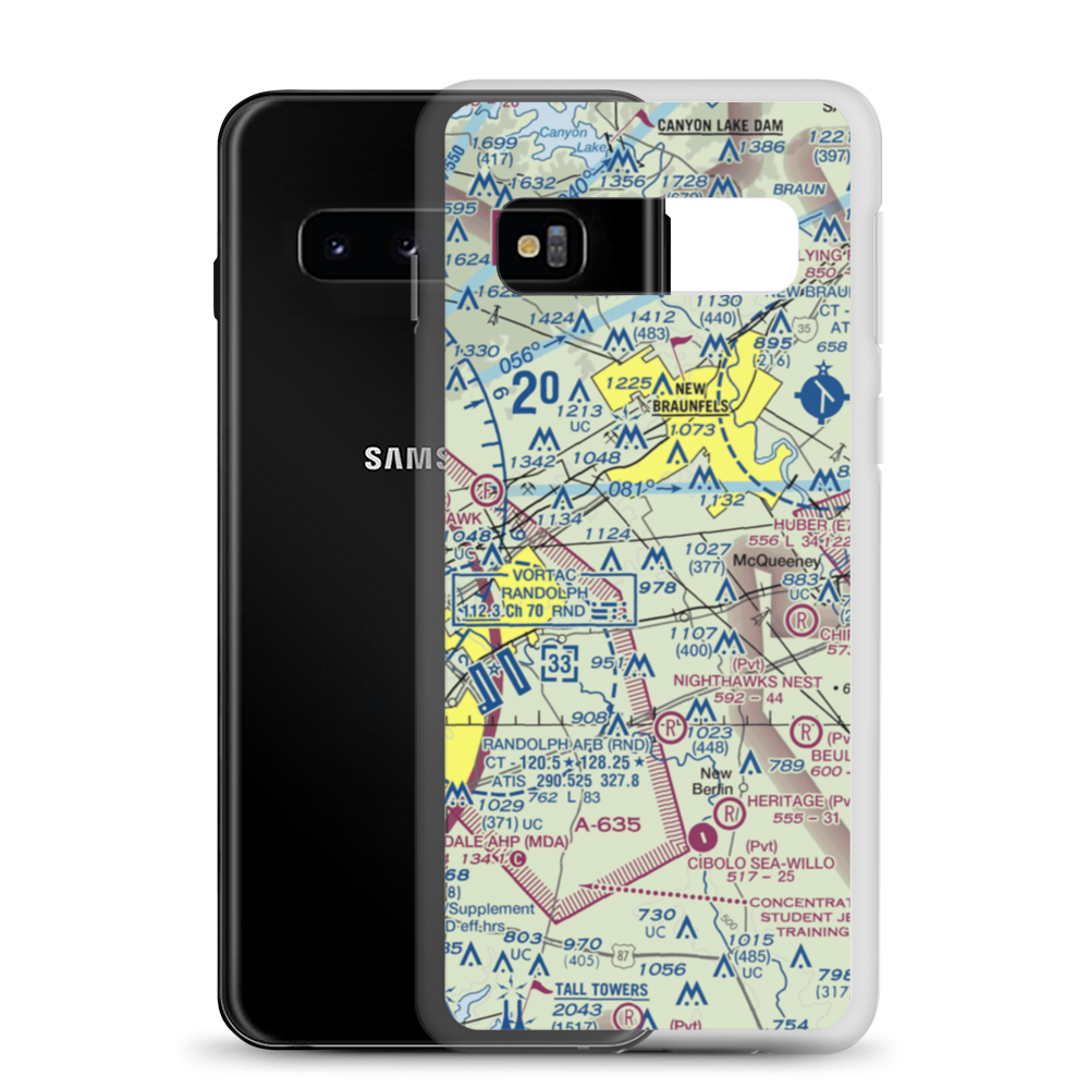 H M Ranch Airport (XS05) VFR Sectional Samsung Case Samsung Galaxy S10 model shown