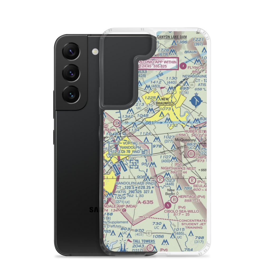 H M Ranch Airport (XS05) VFR Sectional Samsung Case Samsung Galaxy S22 model shown