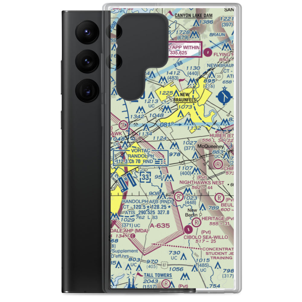 H M Ranch Airport (XS05) VFR Sectional Samsung Case Samsung Galaxy S22 Ultra model shown