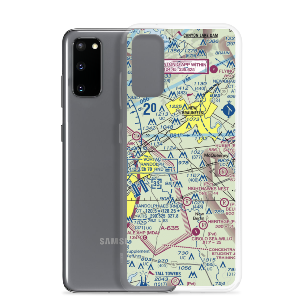H M Ranch Airport (XS05) VFR Sectional Samsung Case Samsung Galaxy S20 model shown