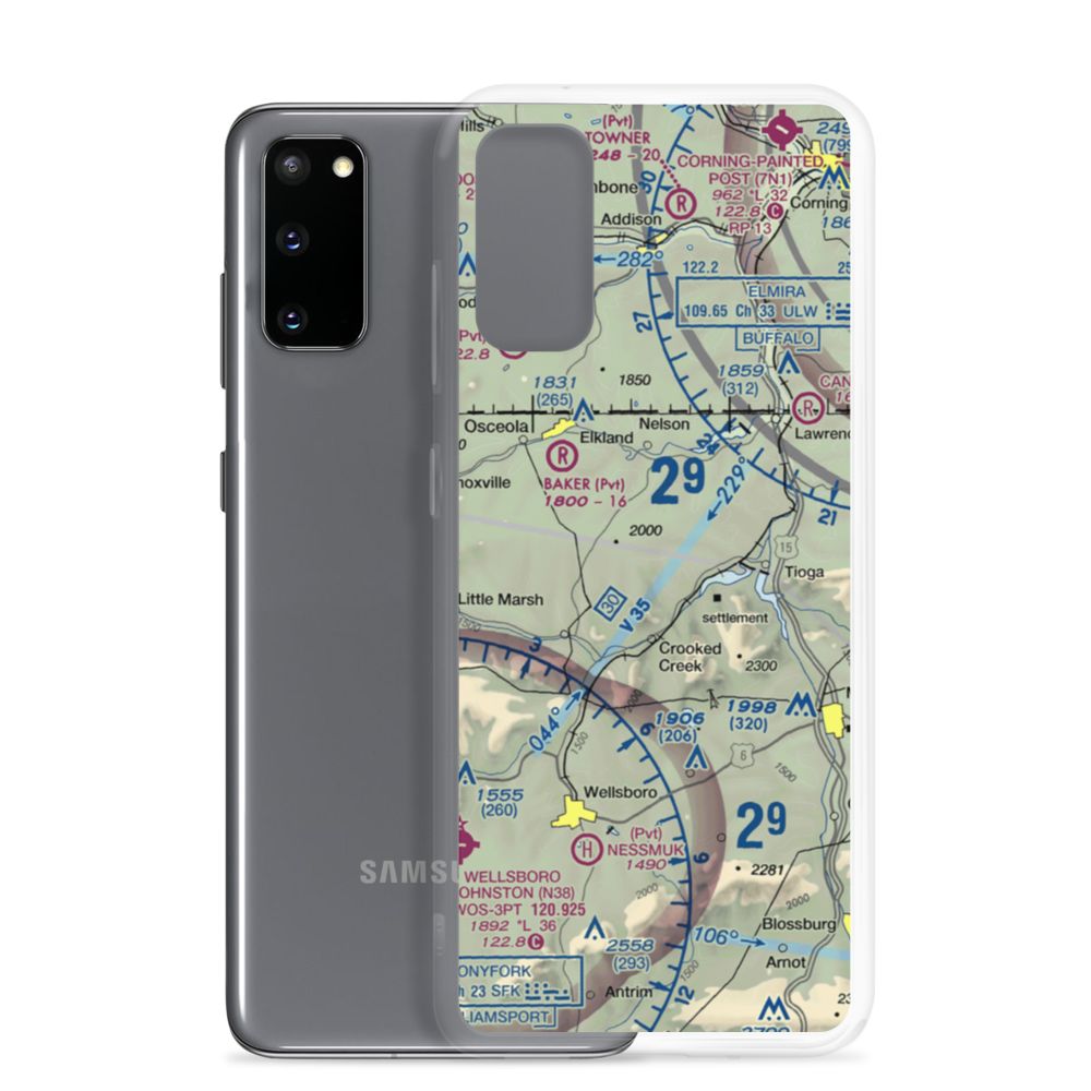 H&H Personal Use Airport (57PA) VFR Sectional Samsung Case Samsung Galaxy S20 model shown