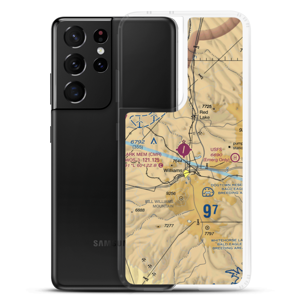 H.A. Clark Memorial Field (CMR) VFR Sectional Samsung Case Samsung Galaxy S21 Ultra model shown
