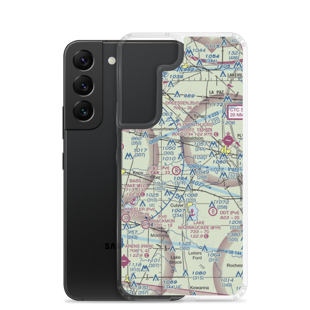 H.J.Umbaugh Airport (IN74) VFR Sectional Samsung Case Samsung Galaxy S22 model shown