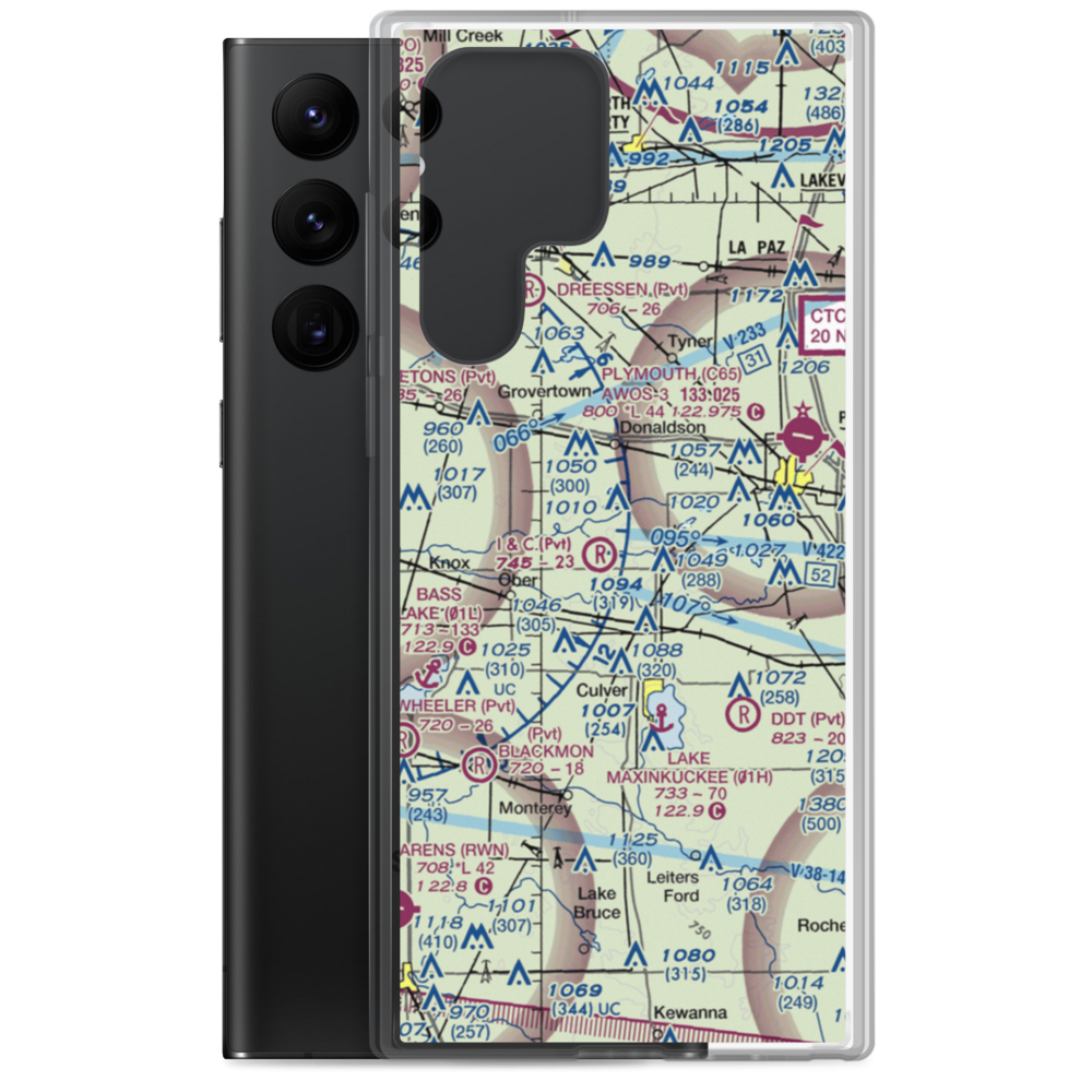 H.J.Umbaugh Airport (IN74) VFR Sectional Samsung Case Samsung Galaxy S22 Ultra model shown