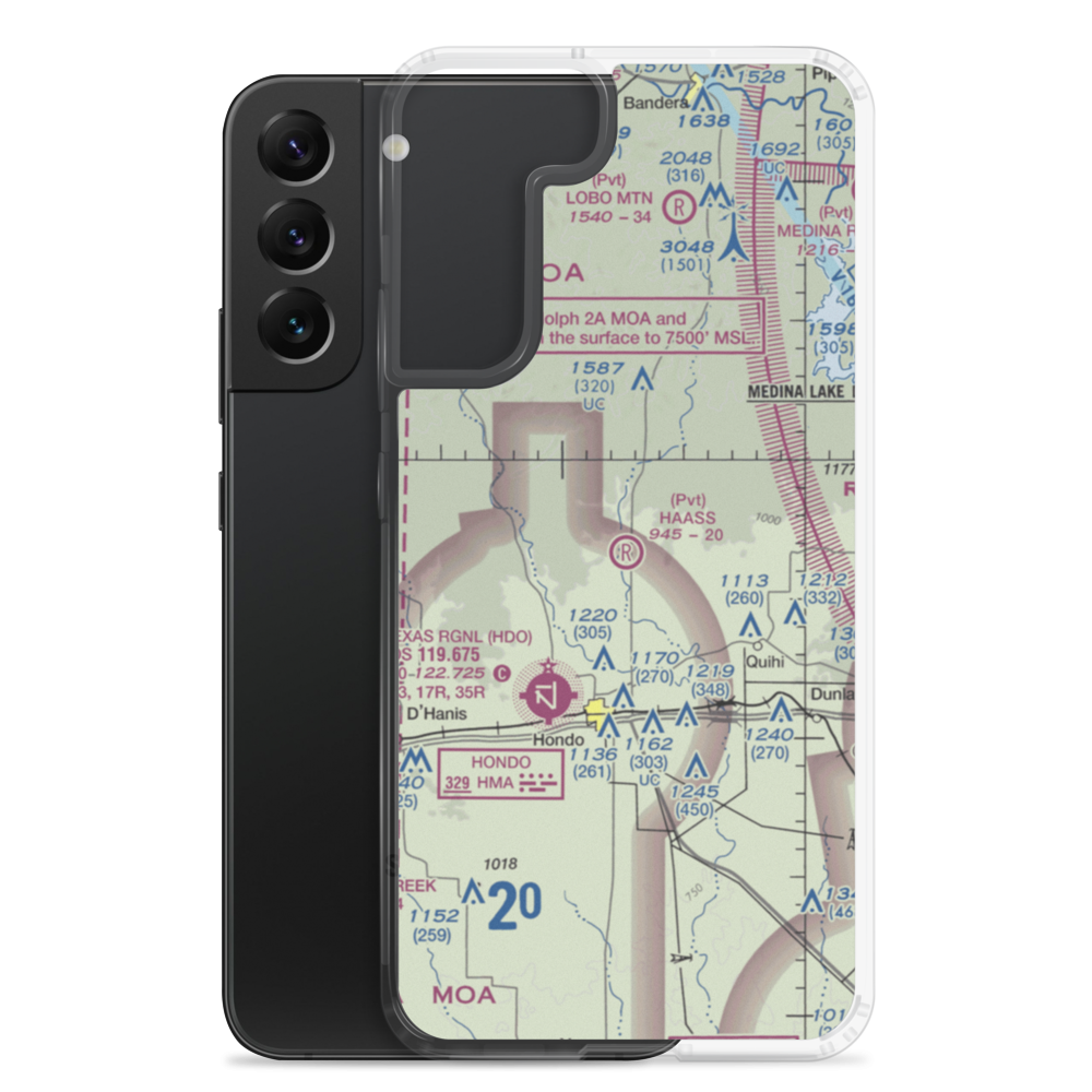 Haass Field (TE57) VFR Sectional Samsung Case Samsung Galaxy S22 Plus model shown
