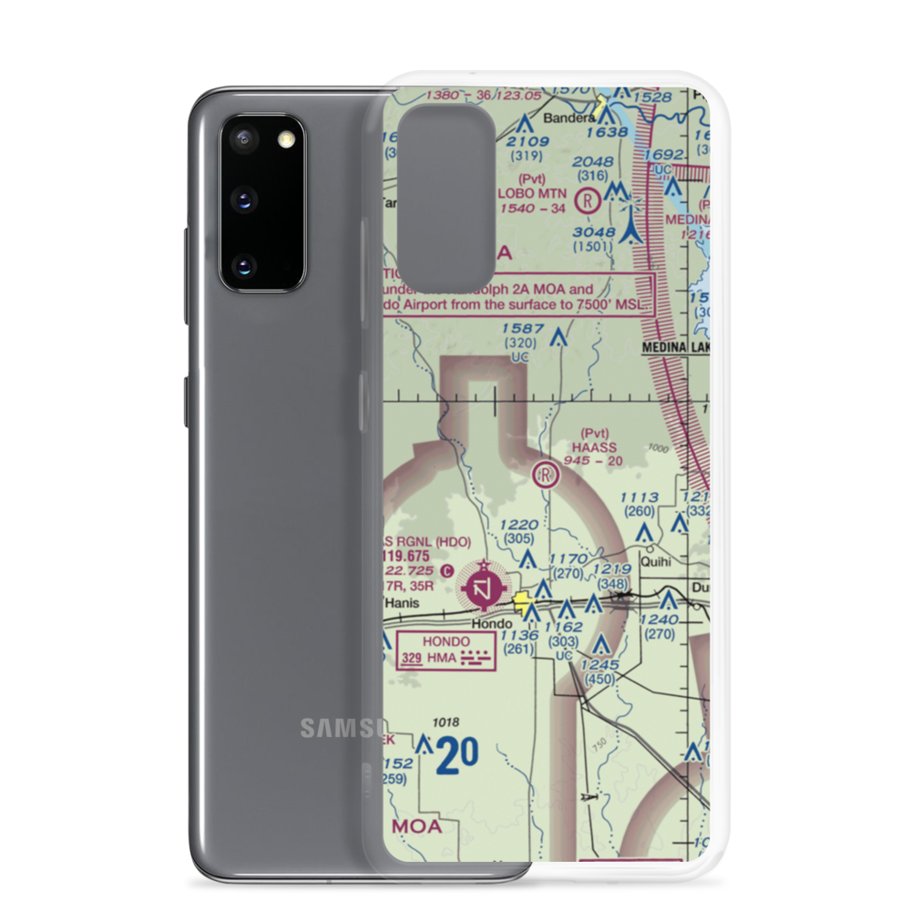 Haass Field (TE57) VFR Sectional Samsung Case Samsung Galaxy S20 model shown