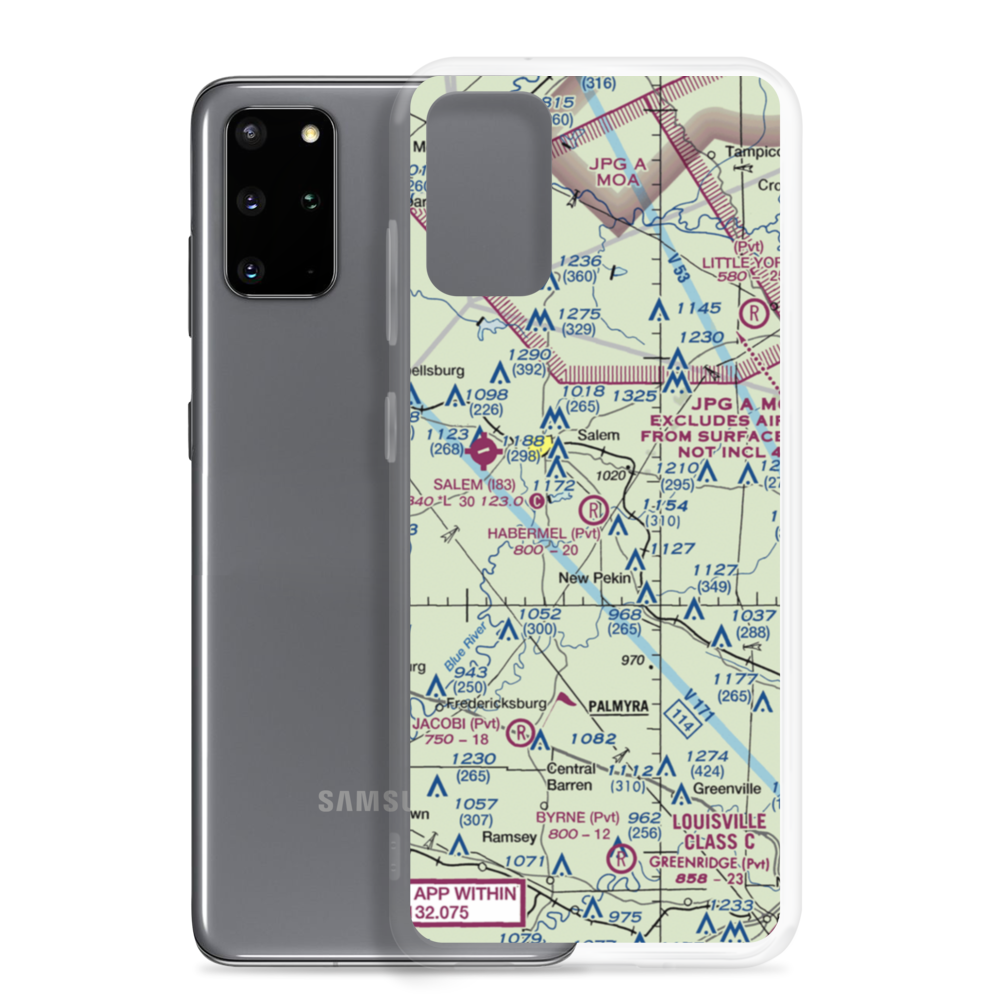 Habermel Airport (IN44) VFR Sectional Samsung Case Samsung Galaxy S20 Plus model shown
