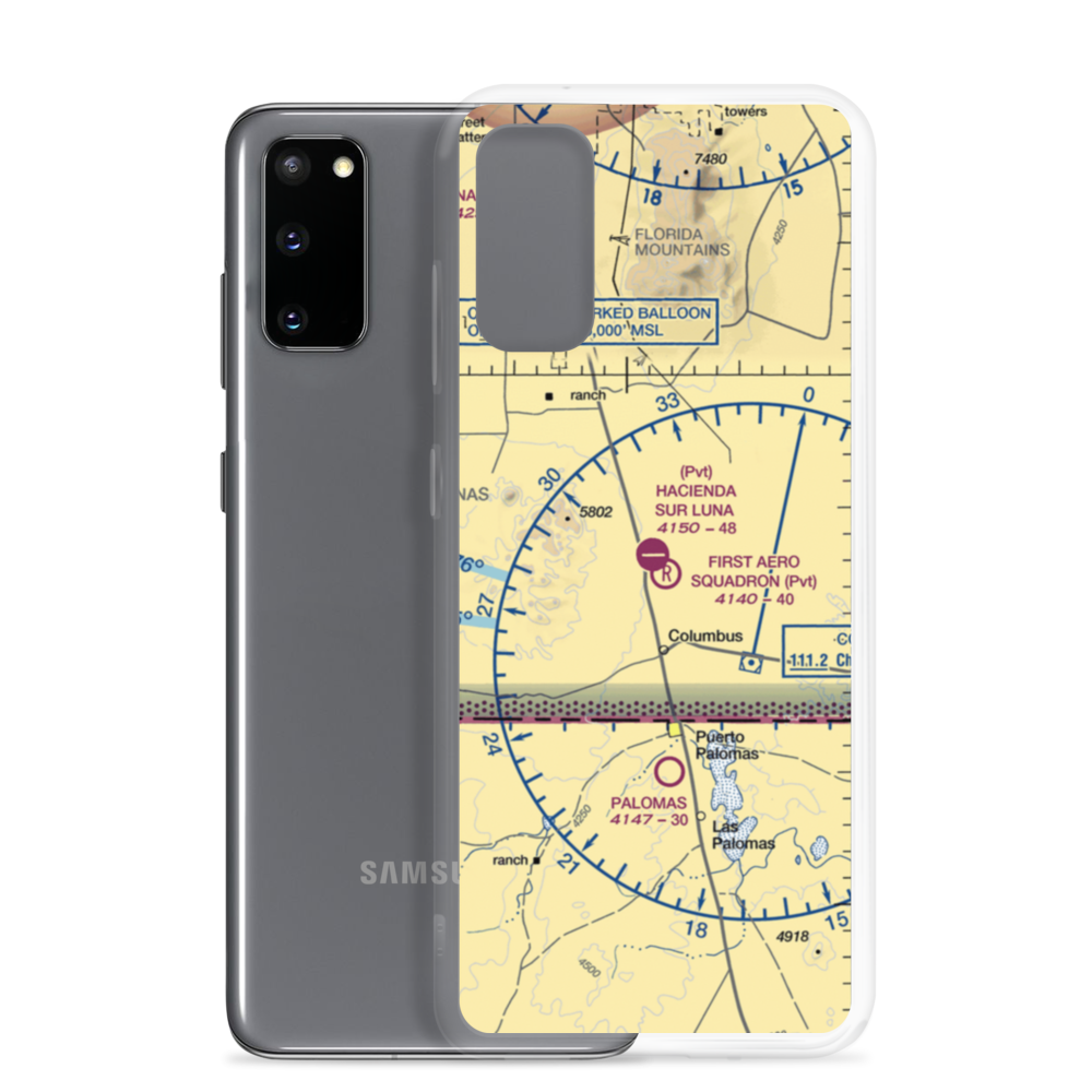 Hacienda Sur Luna Airport (NM78) VFR Sectional Samsung Case Samsung Galaxy S20 model shown