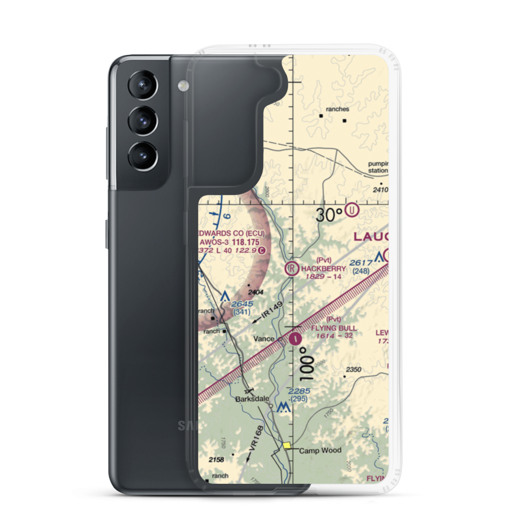 Hackberry Ranch Airport (XS69) VFR Sectional Samsung Case Samsung Galaxy S21 model shown