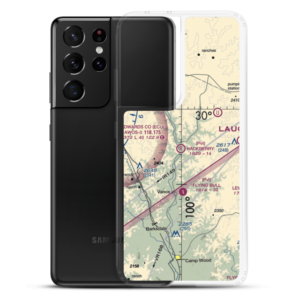 Hackberry Ranch Airport (XS69) VFR Sectional Samsung Case Samsung Galaxy S21 Ultra model shown