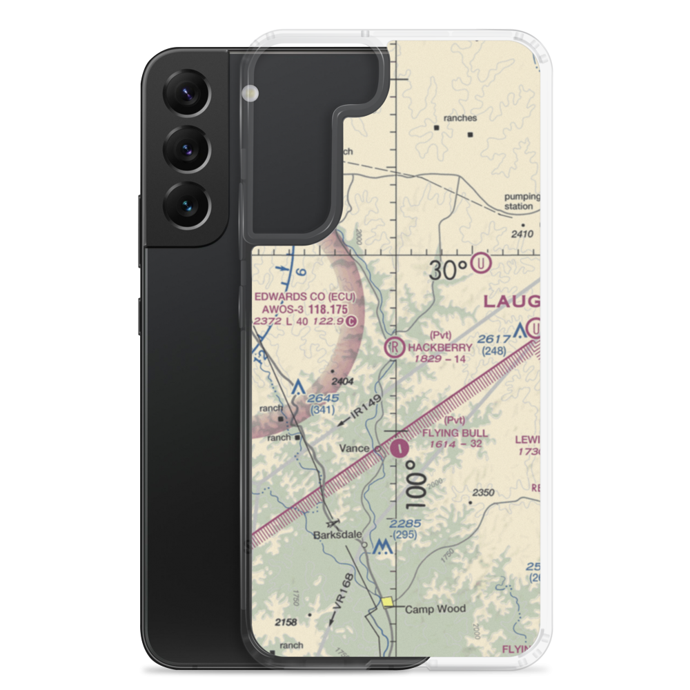 Hackberry Ranch Airport (XS69) VFR Sectional Samsung Case Samsung Galaxy S22 Plus model shown