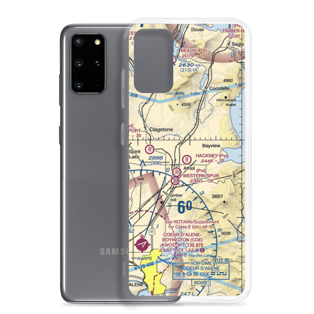 Hackney Airpark (ID05) VFR Sectional Samsung Case Samsung Galaxy S20 Plus model shown