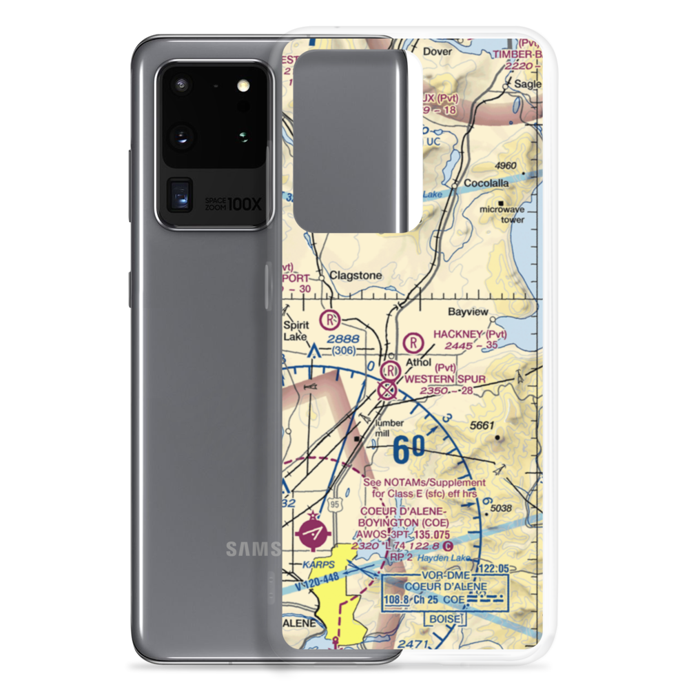 Hackney Airpark (ID05) VFR Sectional Samsung Case Samsung Galaxy S20 Ultra model shown