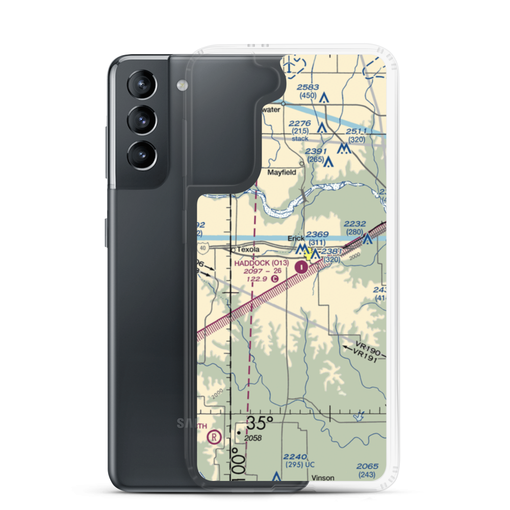 Haddock Field (O13) VFR Sectional Samsung Case Samsung Galaxy S21 model shown