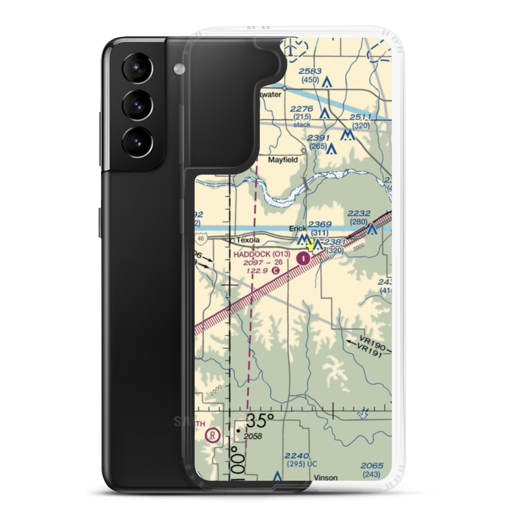 Haddock Field (O13) VFR Sectional Samsung Case Samsung Galaxy S21 Plus model shown