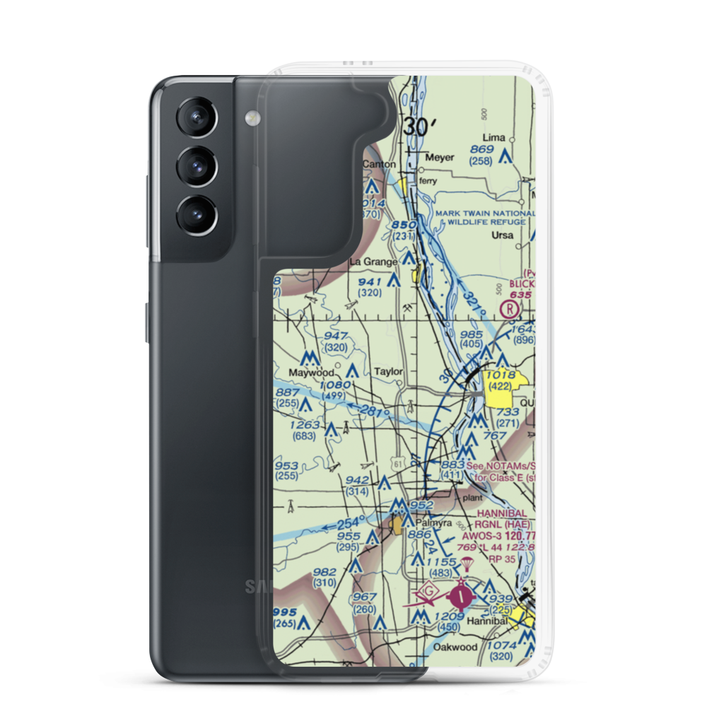 Haerr Field (US-0105) VFR Sectional Samsung Case Samsung Galaxy S21 model shown