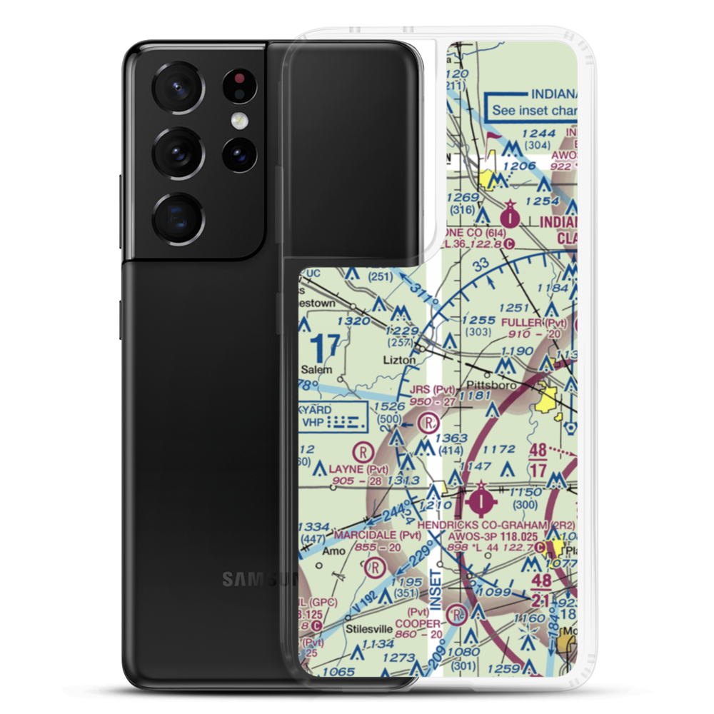 Haffner Airport (II52) VFR Sectional Samsung Case Samsung Galaxy S21 Ultra model shown