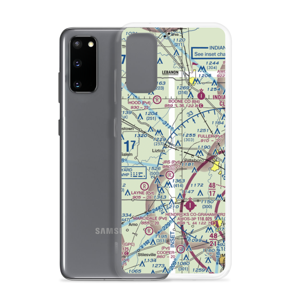 Haffner Airport (II52) VFR Sectional Samsung Case Samsung Galaxy S20 model shown