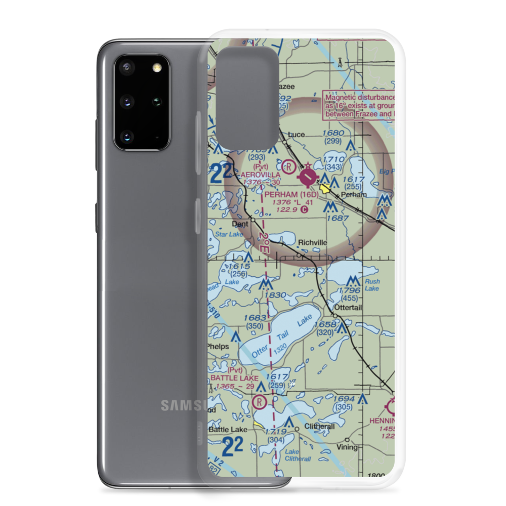 Hagen Airport (MY60) VFR Sectional Samsung Case Samsung Galaxy S20 Plus model shown