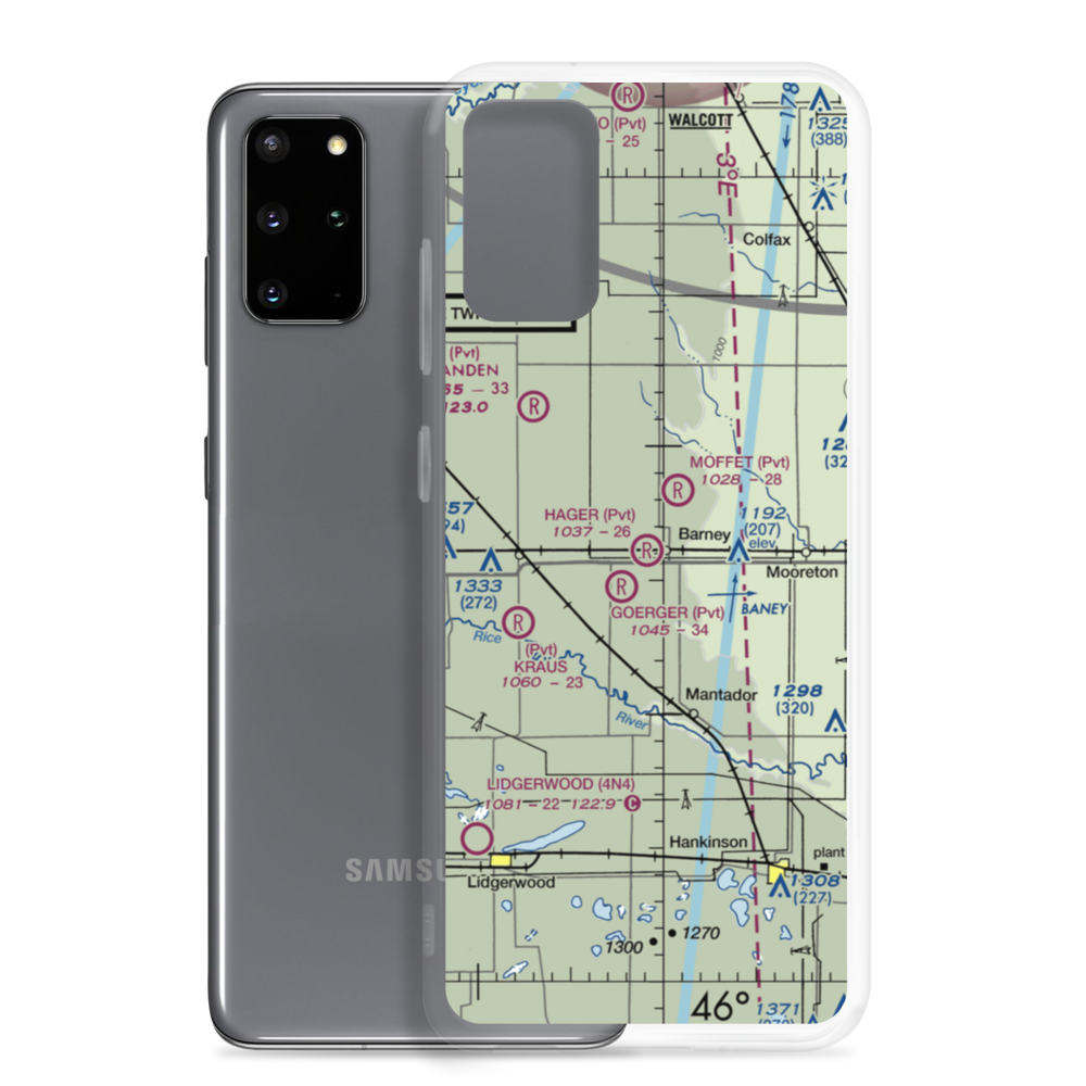 Hager Strip (NA55) VFR Sectional Samsung Case Samsung Galaxy S20 Plus model shown