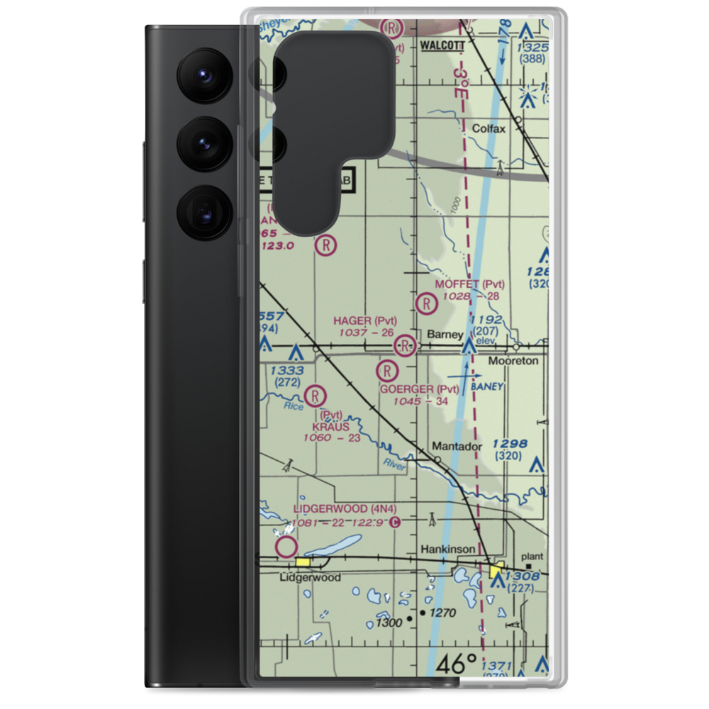 Hager Strip (NA55) VFR Sectional Samsung Case Samsung Galaxy S22 Ultra model shown