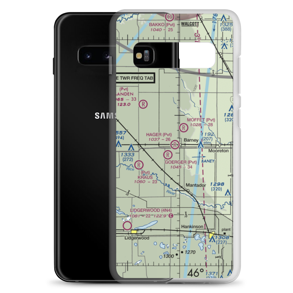 Hager Strip (NA55) VFR Sectional Samsung Case Samsung Galaxy S10+ model shown
