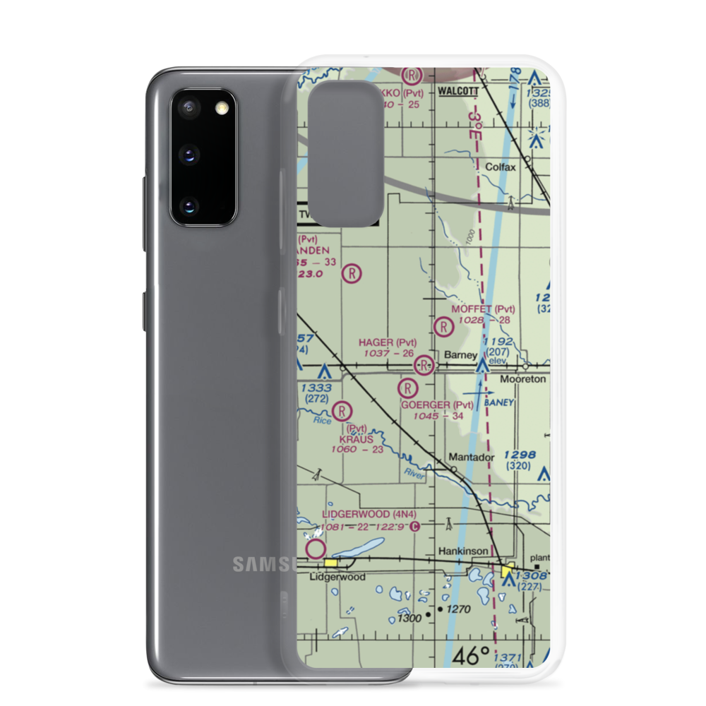 Hager Strip (NA55) VFR Sectional Samsung Case Samsung Galaxy S20 model shown