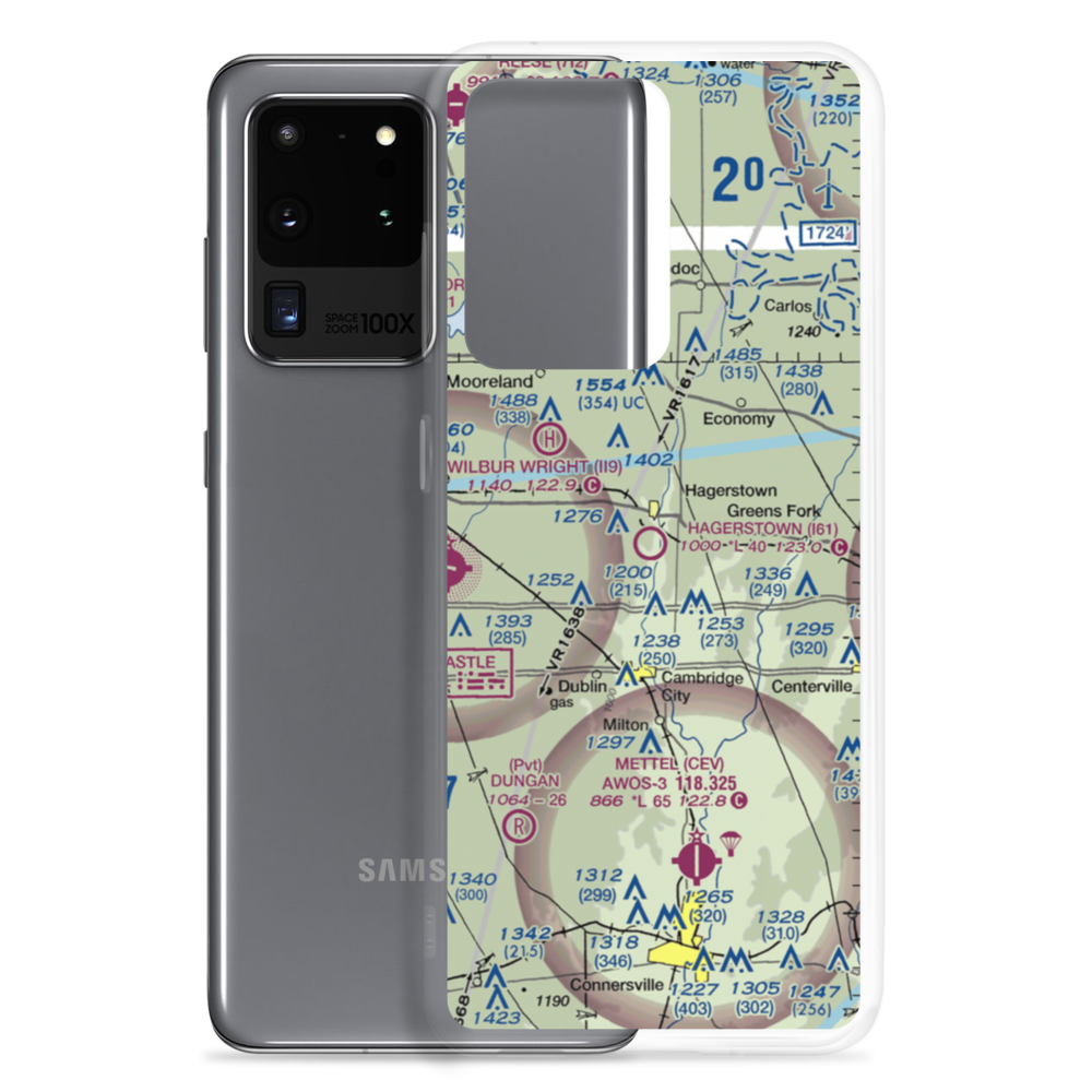 Hagerstown Airport (I61) VFR Sectional Samsung Case Samsung Galaxy S20 Ultra model shown