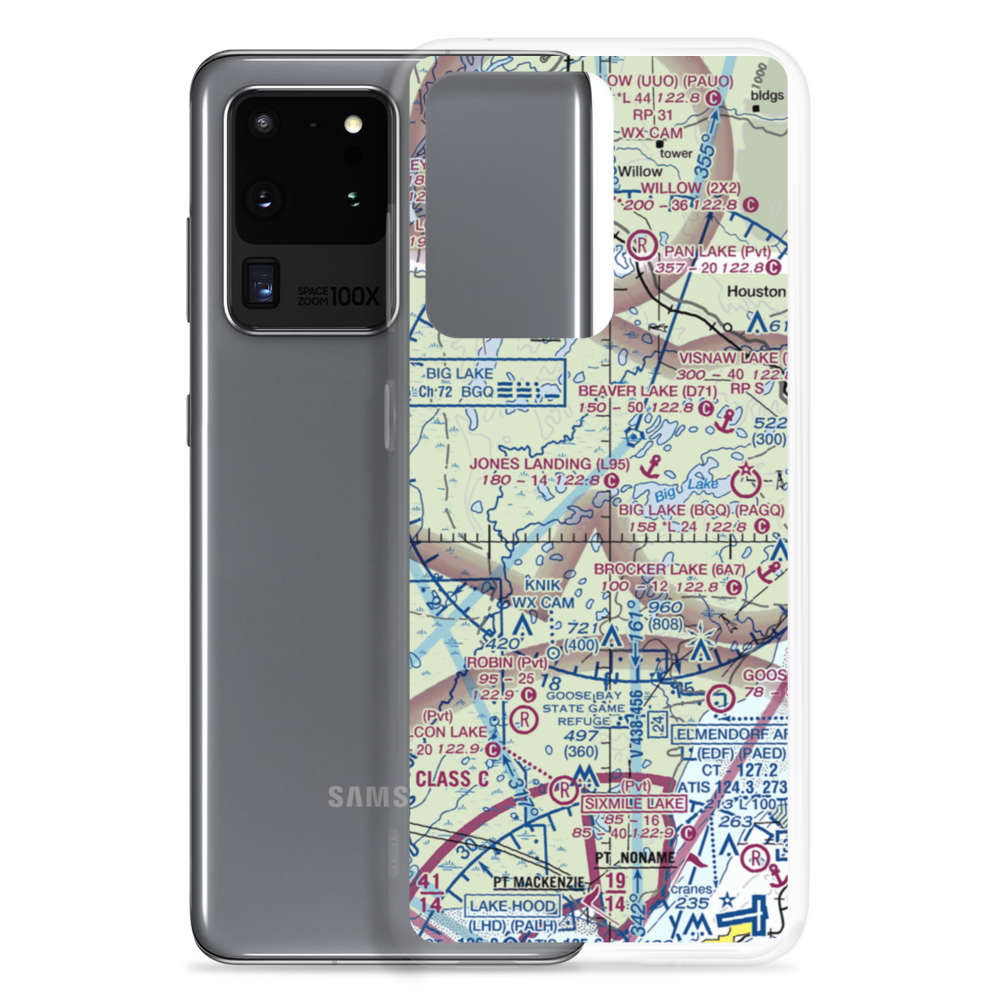 Haggards Landing Seaplane Base (AK48) VFR Sectional Samsung Case Samsung Galaxy S20 Ultra model shown