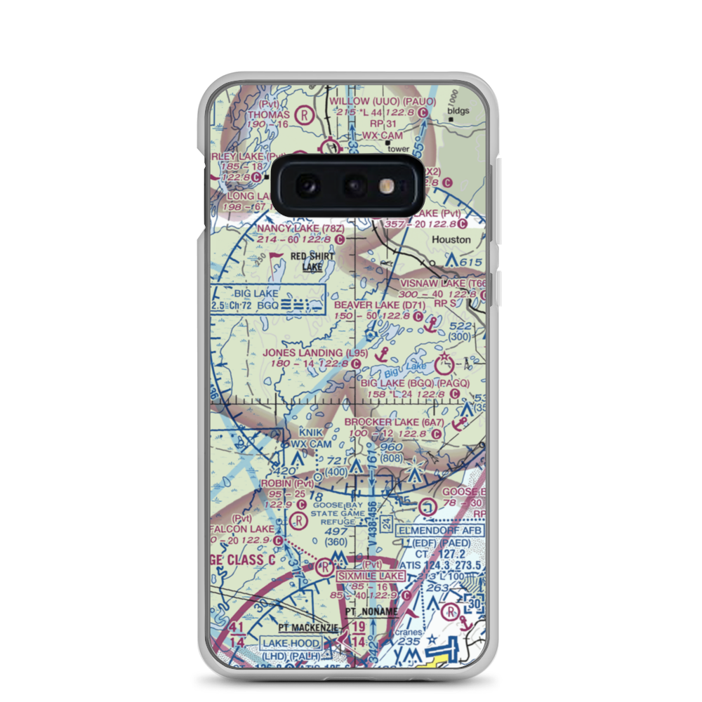 Haggards Landing Seaplane Base (AK48) VFR Sectional Samsung Case Samsung Galaxy S10e model shown