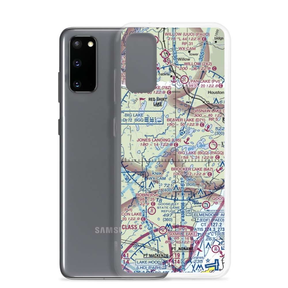 Haggards Landing Seaplane Base (AK48) VFR Sectional Samsung Case Samsung Galaxy S20 model shown