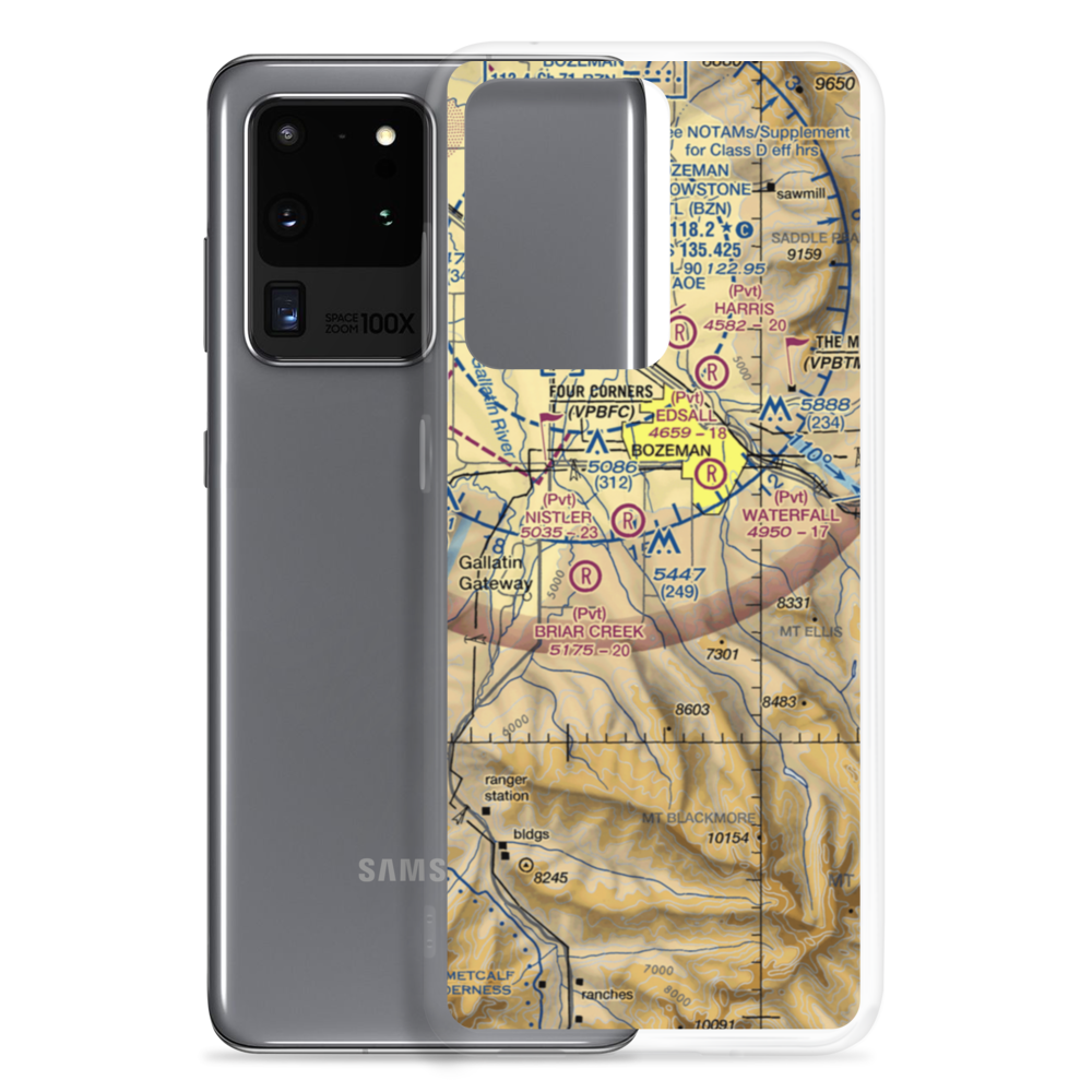 Haggerty Airport (24MT) VFR Sectional Samsung Case Samsung Galaxy S20 Ultra model shown