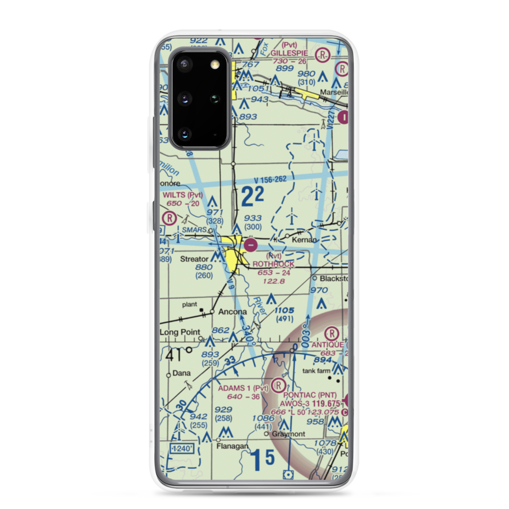 Hagi Landing Area Airport (39IS) VFR Sectional Samsung Case Samsung Galaxy S20 Plus model shown