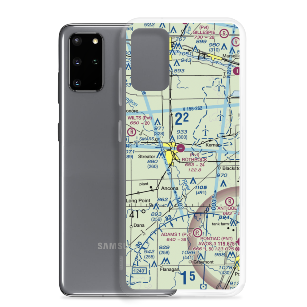Hagi Landing Area Airport (39IS) VFR Sectional Samsung Case Samsung Galaxy S20 Plus model shown